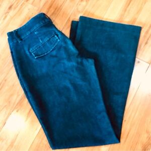 Express dark Wash wide leg Editor jeans pants preppy hipster 4 college